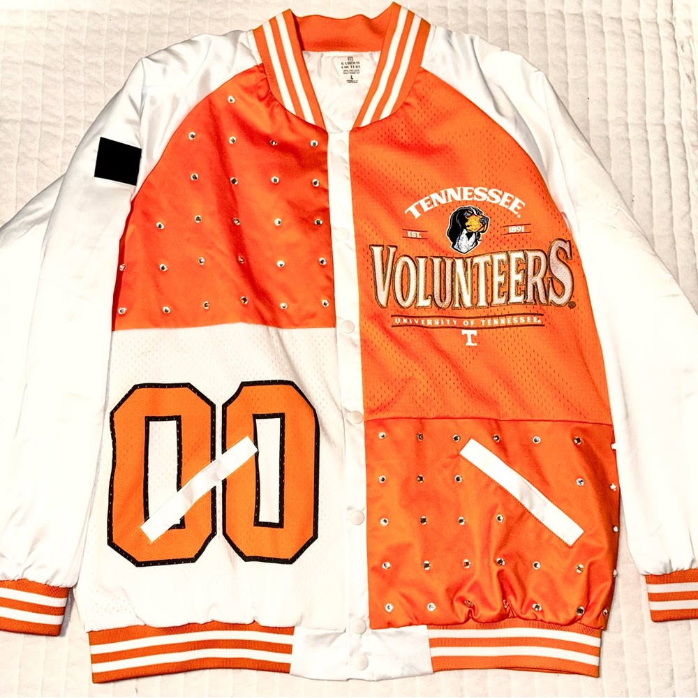 Gameday Couture Tennessee Volunteers Women's Varsity Jacket - Orange and White